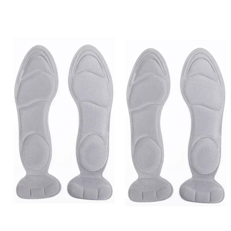 Memory Foam Insoles Women High-heel Shoes Insoles Anti-slip Cutable Insole Comfort Breathable Heel Protection Massage Shoe Pads