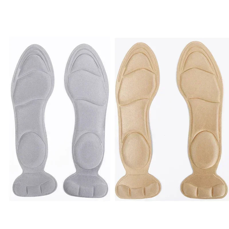 Memory Foam Insoles Women High-heel Shoes Insoles Anti-slip Cutable Insole Comfort Breathable Heel Protection Massage Shoe Pads